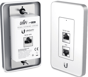 An in-wall access point that replaces a standard wall socket